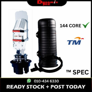 FIBERHOME 144 CORE DOME-BASE FIBER OPTIC CLOSURE | MAXIMUM 288F | IP68 | HEAT-SHRINK SEALING FJ501