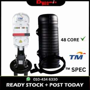 FIBERHOME 24CORE DOME-BASE FIBER OPTIC CLOSURE | MAXIMUM 288F | IP68 | HEAT-SHRINK SEALING FJ401