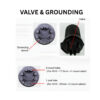 FIBERHOME 24CORE DOME-BASE FIBER OPTIC CLOSURE | MAXIMUM 288F | IP68 | HEAT-SHRINK SEALING FJ401 - Image 3