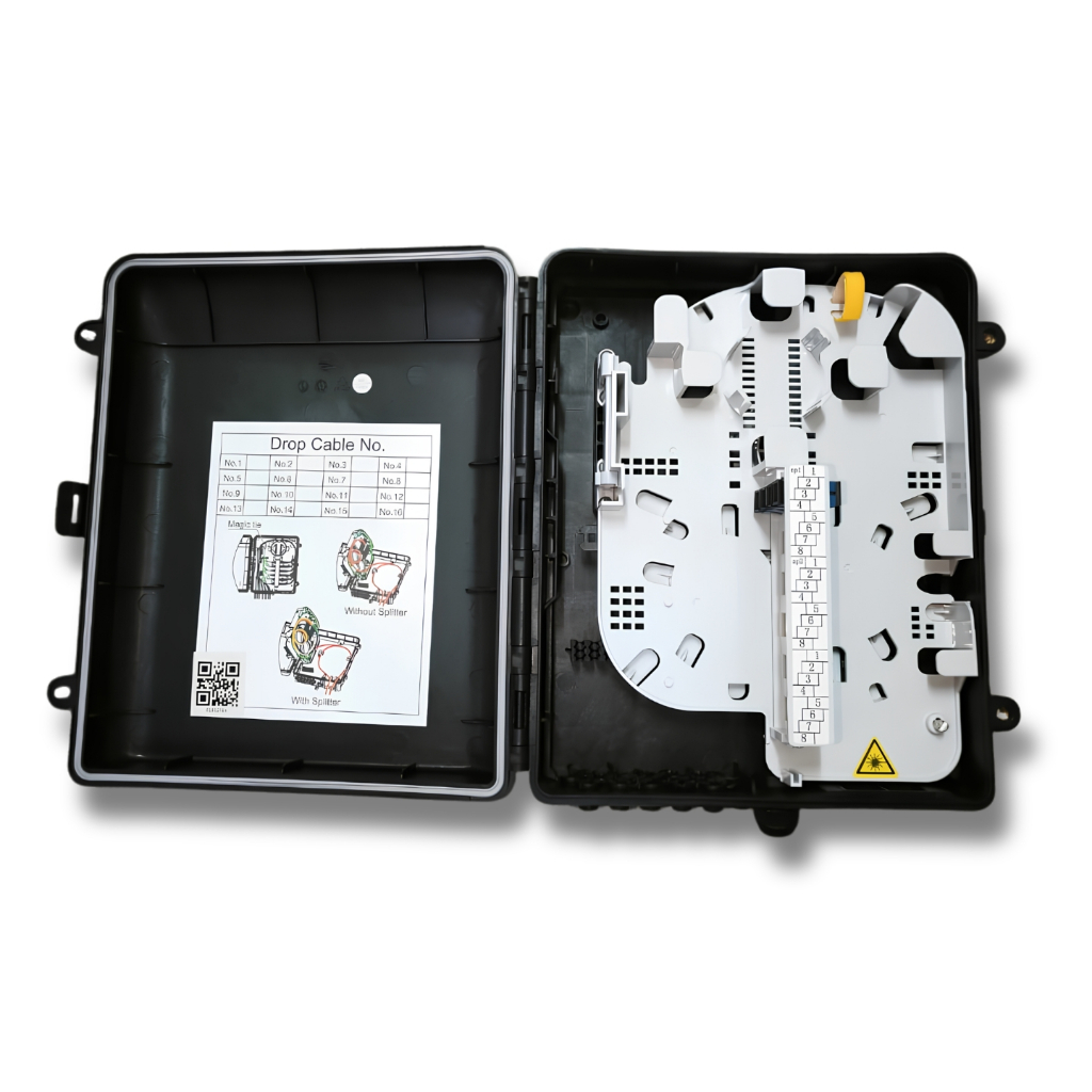 FIBERHOME FITDP-410C EMPTY FIBER DISTRIBUTION BOX | MAXIMUM 24F | IP55 | TM SPEC FDB601 - Image 2