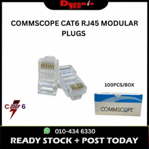 COMMSCOPE RJ45 MODULAR PLUGS NETWORK CONNECTOR GOLD PLATED CAT6 100PCS/BOX RJ201