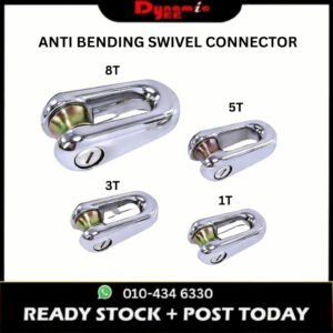ANTI-BENDING SWIVEL CONNECTOR Cable Pulling Swivel Joint Wire Rope Connector 1T/3T/5T/8T RC201