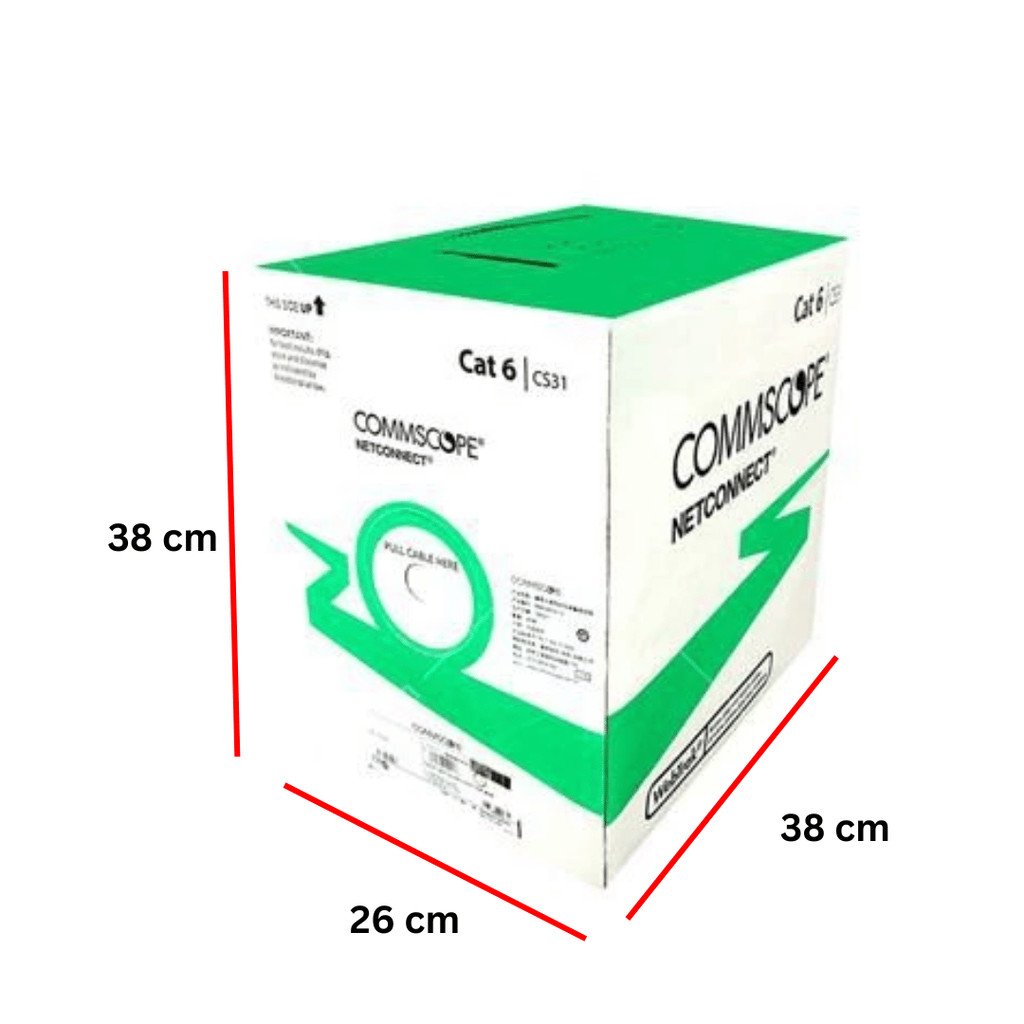 COMMSCOPE CAT.6 U/UTP LAN Cable, 23AWG, 4 Pairs, Solid Bare Copper, 884036414/10, 305 Meters NC302 - Image 2