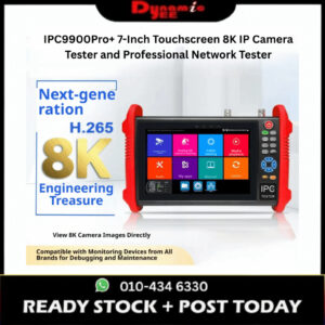 IPC9900Pro+ 7-Inch Touchscreen 8K IP Camera Tester and Professional Network Tester TDR101