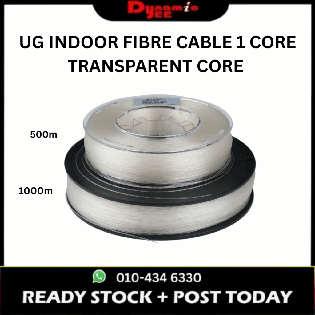 FTTR Transparent Invisible Fiber Optic Cable G657A2 1 Core Indoor Home Fibre 500M/1000M UG401