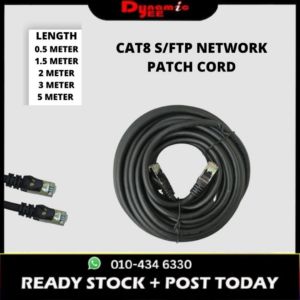 Network Patch Cord CAT8 S/FTP Round Cable 0.5,1,1.5,2,3,5 METER NCP301