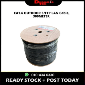 CAT.6 OUTDOOR S/FTP LAN Cable, 23AWG, 4 Pairs, TIA/EIA-568B Standard, Model HSYV-6, 300METER NC502