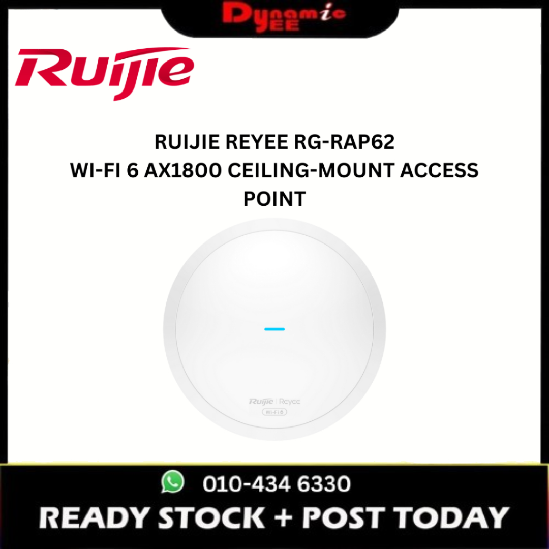 RUIJIE REYEE RG-RAP62 WI-FI 6 AX1800 CEILING-MOUNT ACCESS POINT RE101