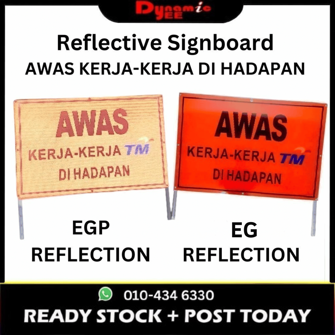 TM SAFETY SIGNAGE ‘ AWAS KERJA-KERJA DI HADAPAN ' TMSB101