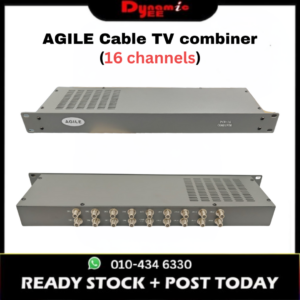 Agile 16 channels Cable TV Signal Mixer Coaxial RF Digital Analog Closed-Circuit Video Splitter TVMD302