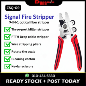 9 In1 Multifunctional Optical Fiber Stripper ZSQ-09 Optic Miller Scissors Wire Pliers FS073