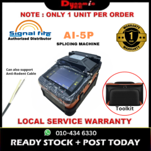Signal Fire AI-5P Fiber Optic Splicing Machine & Fusion Splicer | Authorized Distributor | SM106 Core Alignment