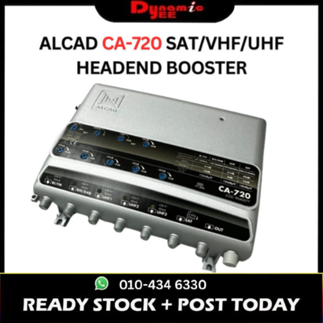 ALCAD CA-720 SAT/VHF/UHF HEADEND BOOSTER TVAM302
