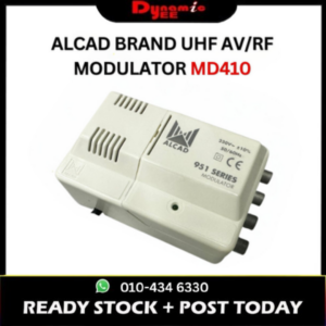 ALCAD BRAND UHF AV/RF MODULATOR MD410 TVAM120
