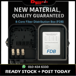 8 Core Optical Fiber Distribution Box ABS Wall Mount FTTH Fiber Distribution Box / Fiber Splitter Box FDB501