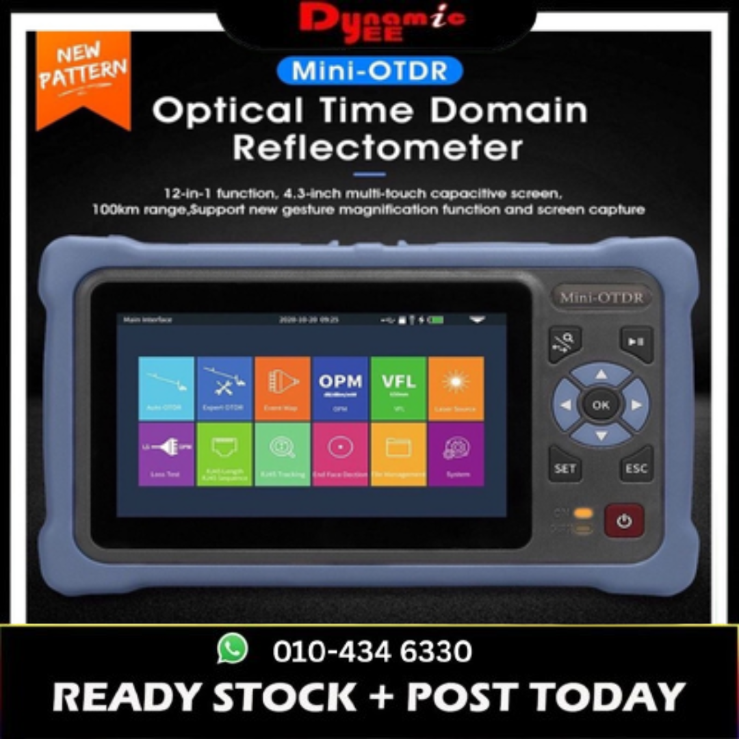 NOVKER NK4000D TOUCH SCREEN OTDR 12 FUNCTIONS IN 1 OPTICAL TIME DOMAIN REFLECTOMETER 100KM OT701