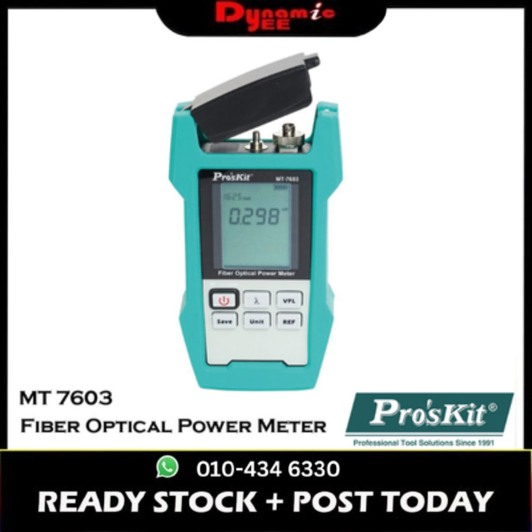 PRO'SKIT FIBER OPTIC POWER METER WITH MEMORY FUNCTION MT-7603-C