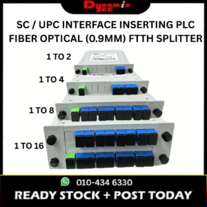 1 TO 2 | 1 TO 4 | 1 TO 8 | 1 TO 16 SC / UPC INTERFACE INSERTING PLC FIBER OPTICAL (0.9MM) FTTH SPLITTER PL301