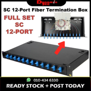 12-Port SC Full Set Optical Fiber Termination Box with Pigtail Flange Thickening - TBR301