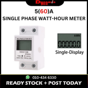 Single Phase Electronic LCD Watt-Hour Meter DDS1108 EM201