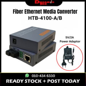 1 Pair HTB-4100AB 10/100/1000M 3KM Simplex Fiber Optic RJ45 Ethernet Media Converter Fiber Optic Transceiver CON102