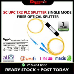 1X2 SC UPC PLC Splitter 1M 3.0 Single Mode Fiber Optical Splitter PL201