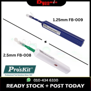 PRO'SKIT Fiber Optic One Click Cleaner for 1.25 LC FB-C009 & 2.5mm FC SC ST FB-C008 Fiber Cleaning Pen