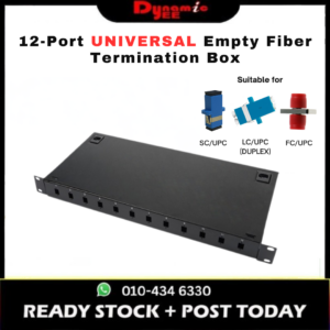 12-Port Universal Empty Optical Fiber Termination Box with Pigtail Flange Thickening - TBR301
