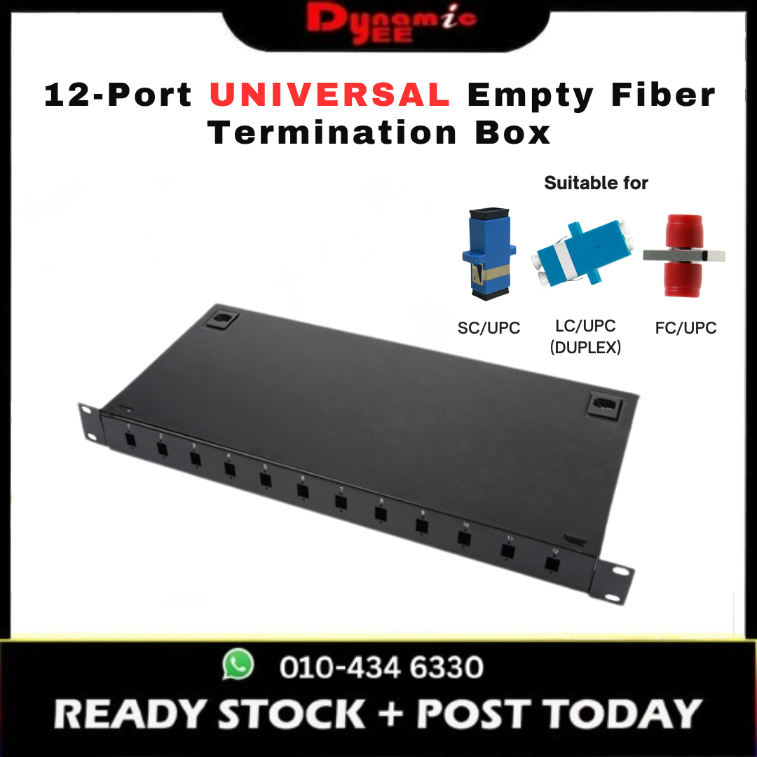 12-Port Universal Empty Optical Fiber Termination Box with Pigtail Flange Thickening - TBR301