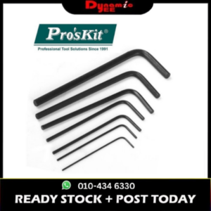 PRO'SKIT Miniature L Shaped Hex Key Set (0.7,0.9,1.3,1.5,2,2,5,3mm) 8PK-022