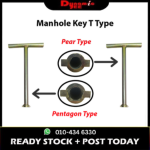 TM IWK Manhole Key T Type (New & Old 50 Cent Size) - MH601