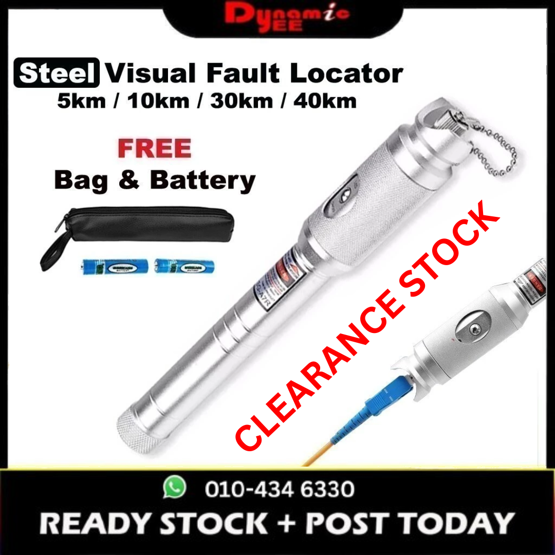 Steel Visual Fault Locator ( VFL ) B1 Series Fiber Optic Pen Red Light Source VL801