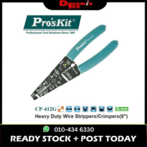 PRO'SKIT 8" Heavyduty Wire Stripper / Crimper CP-412G
