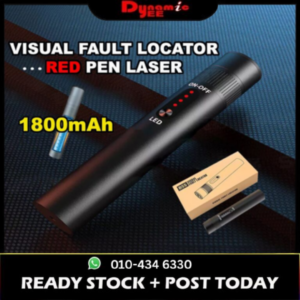 VISUAL FAULT LOCATOR ( VFL ) PEN RED LASER OPTICAL FIBER LIGHT SOURCE B5S-05 1mW 5KM VL001