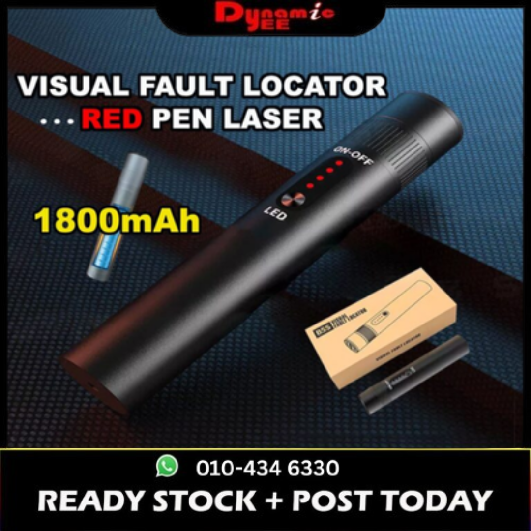 VISUAL FAULT LOCATOR ( VFL ) PEN RED LASER OPTICAL FIBER LIGHT SOURCE B5S-05 1mW 5KM VL001