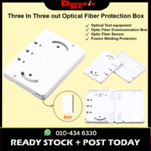 Three-in-Three-out Optical Fiber Rubber-Covered Wire Rectangular Protection Box PB202