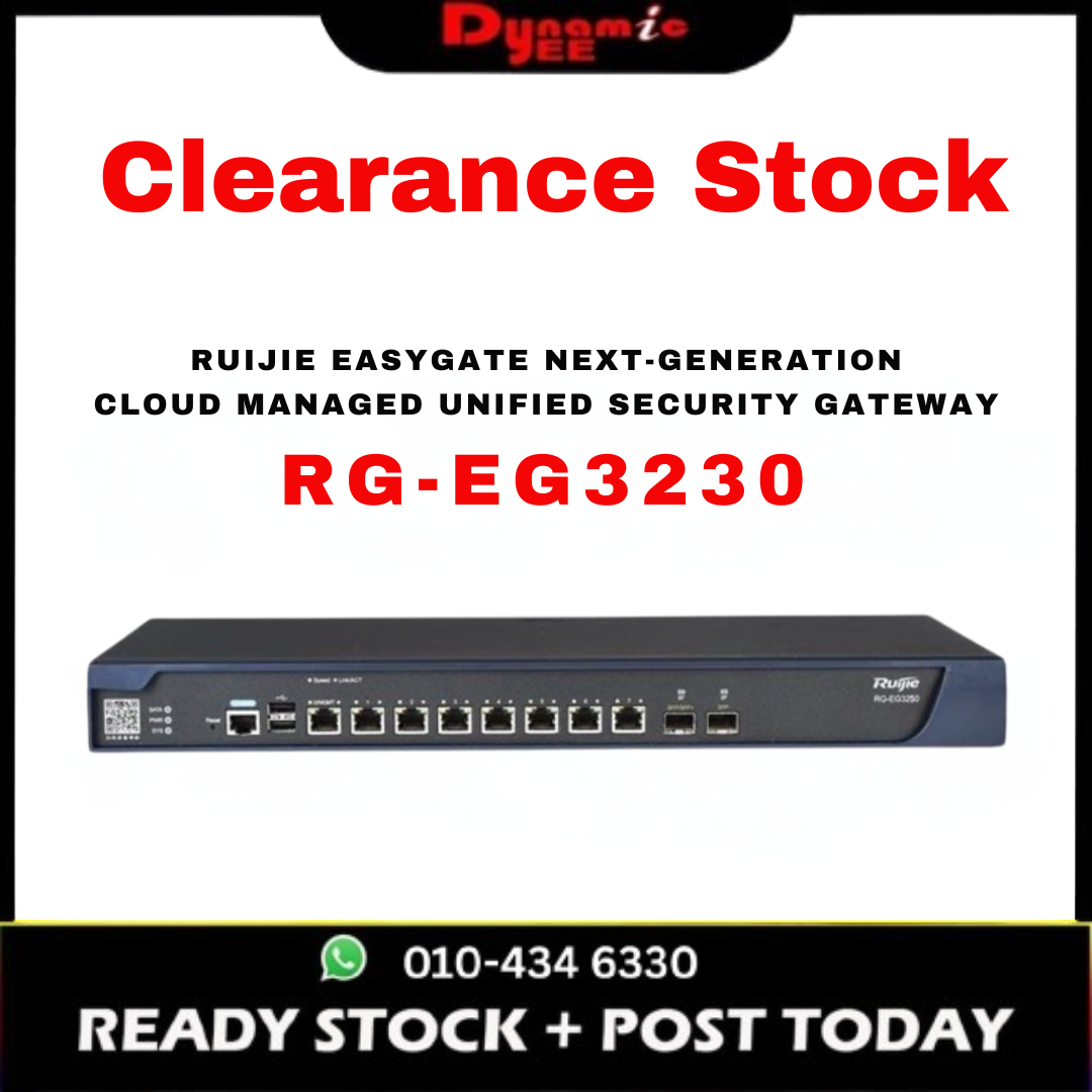 RUIJIE EASYGATE NEXT-GENERATION CLOUD MANAGED UNIFIED SECURITY GATEWAY EG3230