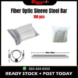 Fiber Optic Sleeve Steel Bar 60mm 40mm (100pcs) single steel bar( ID:1.5mm;OD:3.3mm) SL201