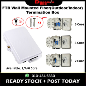 2/4/6-port FTB Wall Mounted Fiber Termination Box Full Set FDB203