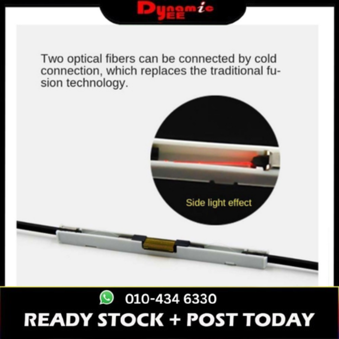 (5pcs) Optical Fiber Rubber-Covered Wire Connector Optical Fiber Pigtail Bare Fiber Optical Cable Fast Cold Linker FJ101