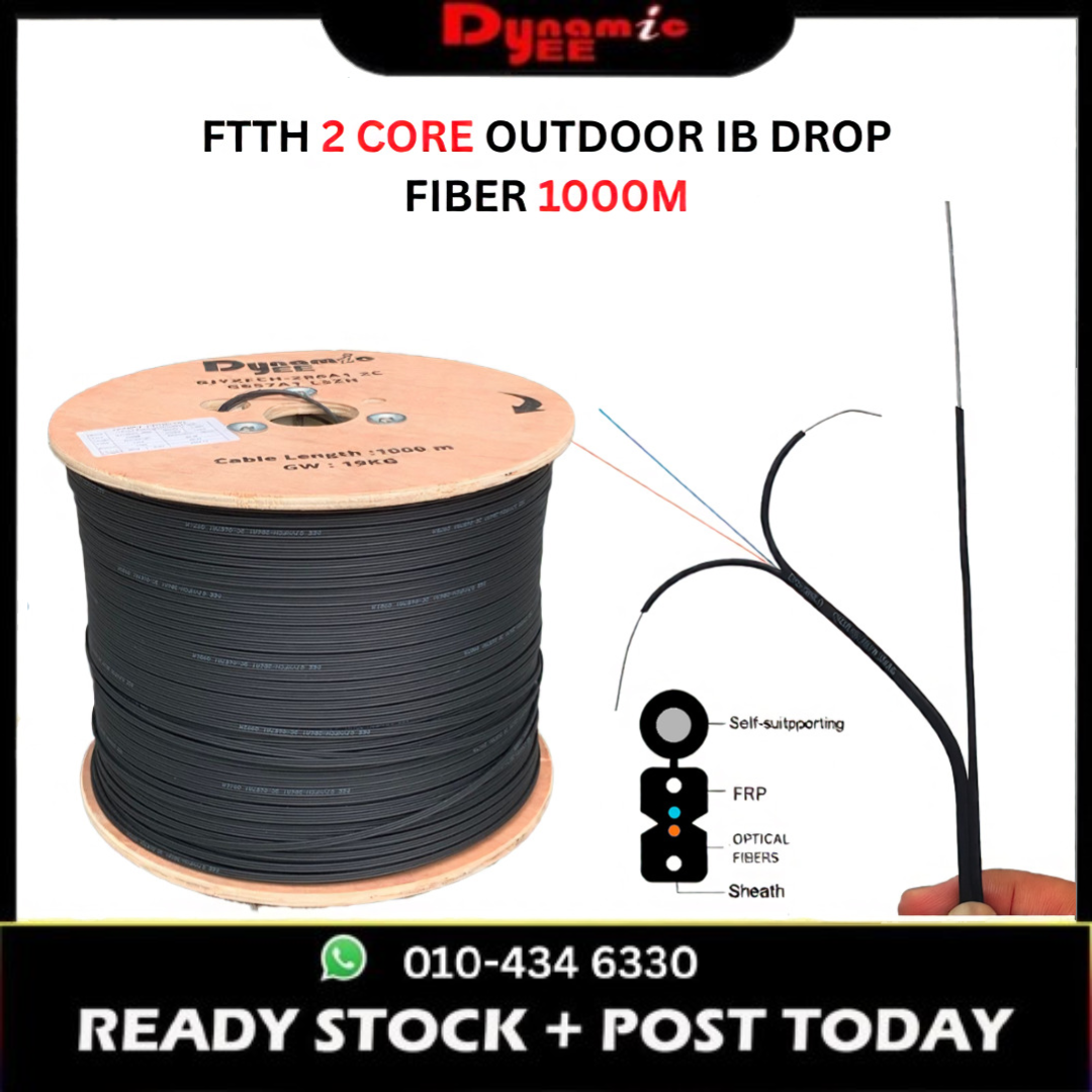 TM SPEC FTTH IB Drop Fiber Cable Outdoor 2 Core (FRP) GJYXFCH IB201