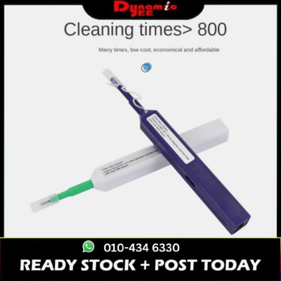 Fiber Optic One Click Cleaner for 1.25 LC & 2.5mm FC SC ST Fiber Cleaning Pen CT301