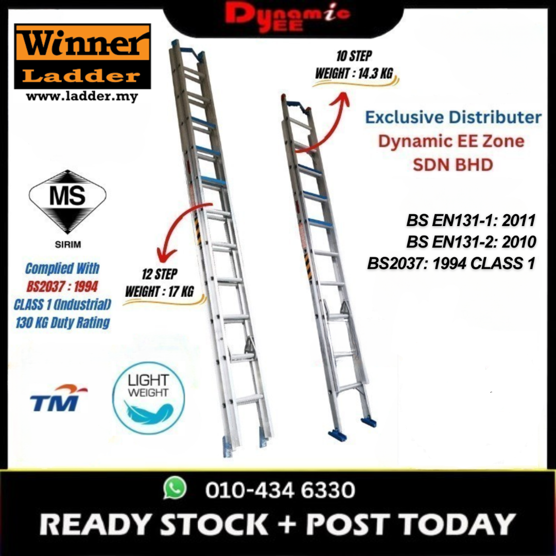 WINNER TM Spec Heavy Duty Double Extension Ladder LD201