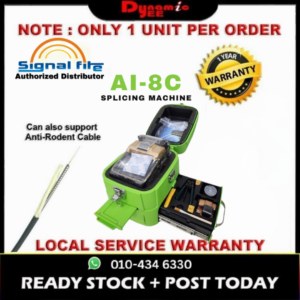 Signal Fire AI-8C Fusion Splicer MACHINE (SM101) | Full Set 6-Motor Core Alignment Splicing Device