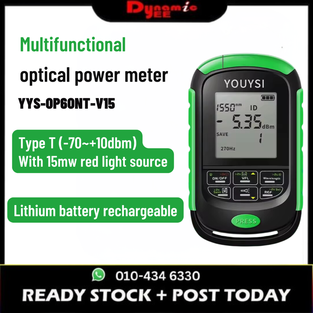 4 in 1 Optical Power Meter(OPM) Red Light(VFL) Network Tester LED Light with Rechargeble Battery OP401