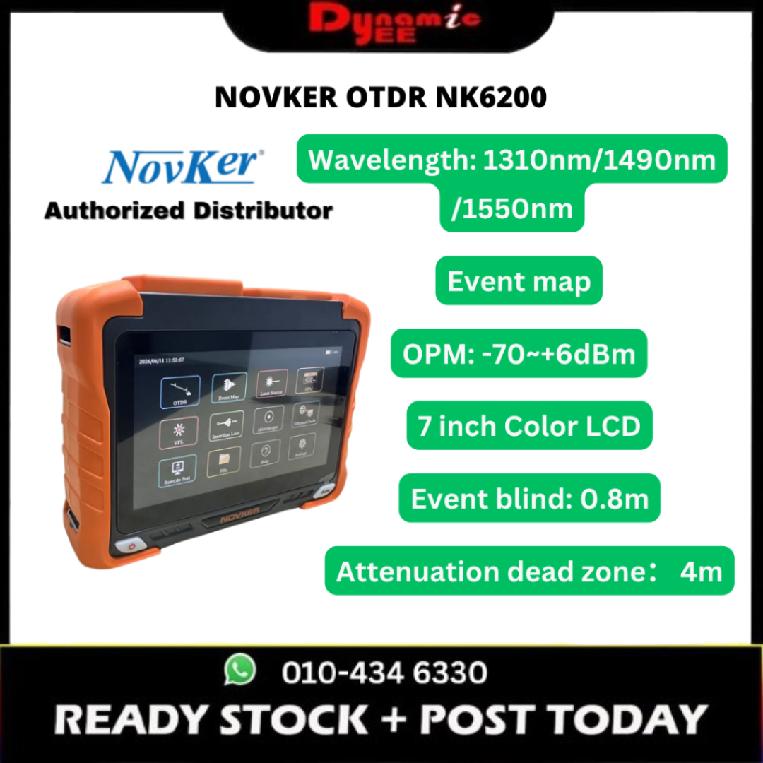 NOVKER OTDR NK6200 Wavelength: 1310/1490/1550nm Dynamic Range: 32/30/30dB OT061