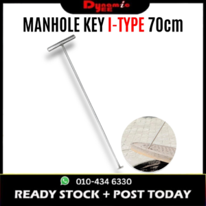 Manhole Key I-Type 70cm | Stainless Steel Manhole Cover Lifting Tool MH701
