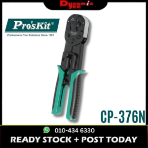 Pro’sKit CP-376N End Pass Through Crimper RJ45 RJ11 RJ12 6P/8P Network Cable Crimping Tool