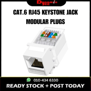 1PC CAT.6 RJ45 KEYSTONE JACK ETHERNET MODULAR PLUG TOOL-FREE RJ203