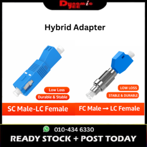 COUPLER Fiber Optic Adapter – SC (Male) – LC (Female) / FC (Male) – LC (Female) Simplex ADC101